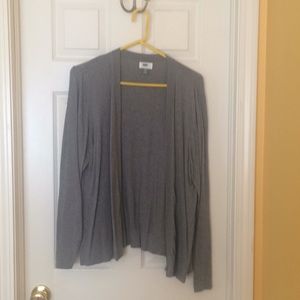 Open cardigan sweater